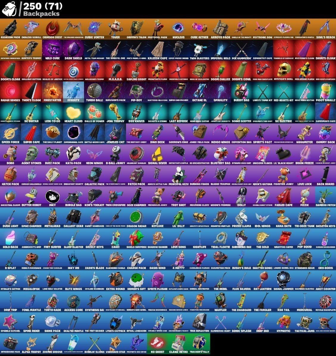 [PC] 176 skins | Mike Lowrey | Galaxy Scout | Kymera | The Cube Queen | Predator | Ronin | Torin | The Origin | The Foundation | Menace | 150 VB