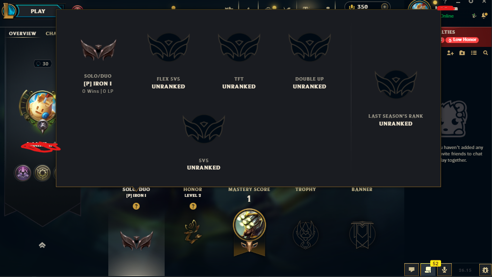❄️EUW❄️IRON 1❄️