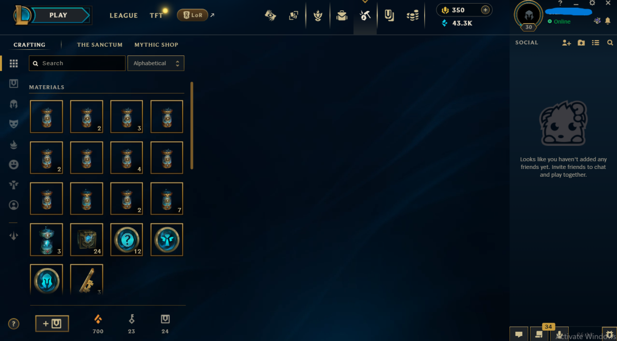 EUW🔥 ♨️丨UNRANKED丨丨43+k BE 30lvl🔥  Chest 24♨️🔥HandLeveled丨Ranked Ready🔥 GOOD MMR