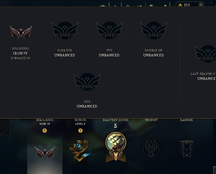 ❄️EUW❄️IRON 4❄️Full Access❄️20 lose