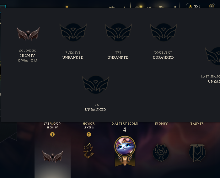 ❄️EUW❄️IRON 4❄️Full Access❄️20 lose
