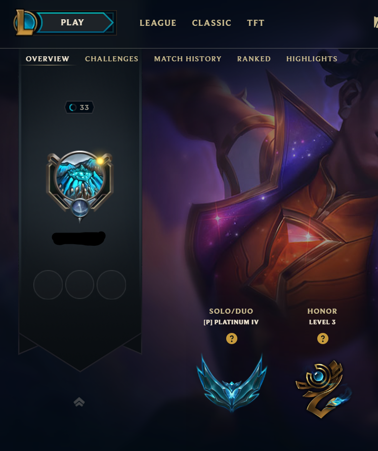 EUW|Platinum 4 (2/5 Placements) +50 LP PER WIN|Emerald MMR|Star Guardian Ekko,Challenger Ahri|Name Changeable|Handleveled &Full Recovery|Instant Ownership