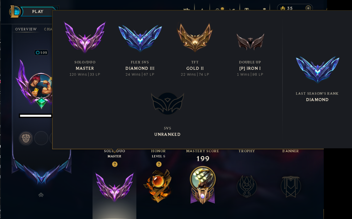 🏆 Server EUNE  | Rank Master 🚀 Level 113 🎮  Champs 135 💯 |  Skins 27 ✨ |  BE 61.8k  💎 Recovery Info ✅
