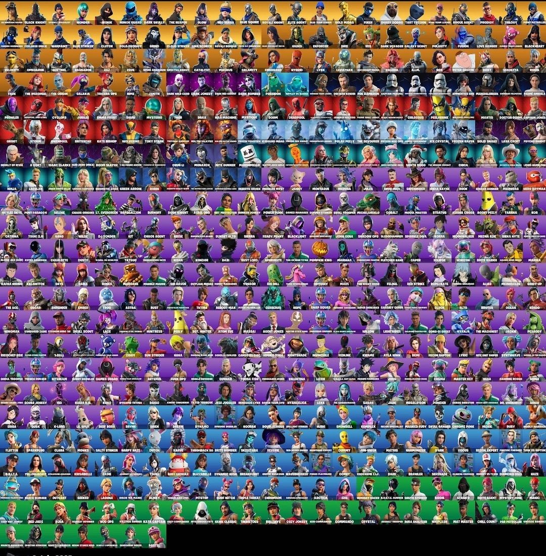  skins STW 5 Wonder Ikonik Travis Scott Chun Li Sparkle Specialist Unchained Ramirez CAMMY The Reaper Mako Trailblazer Take The L 