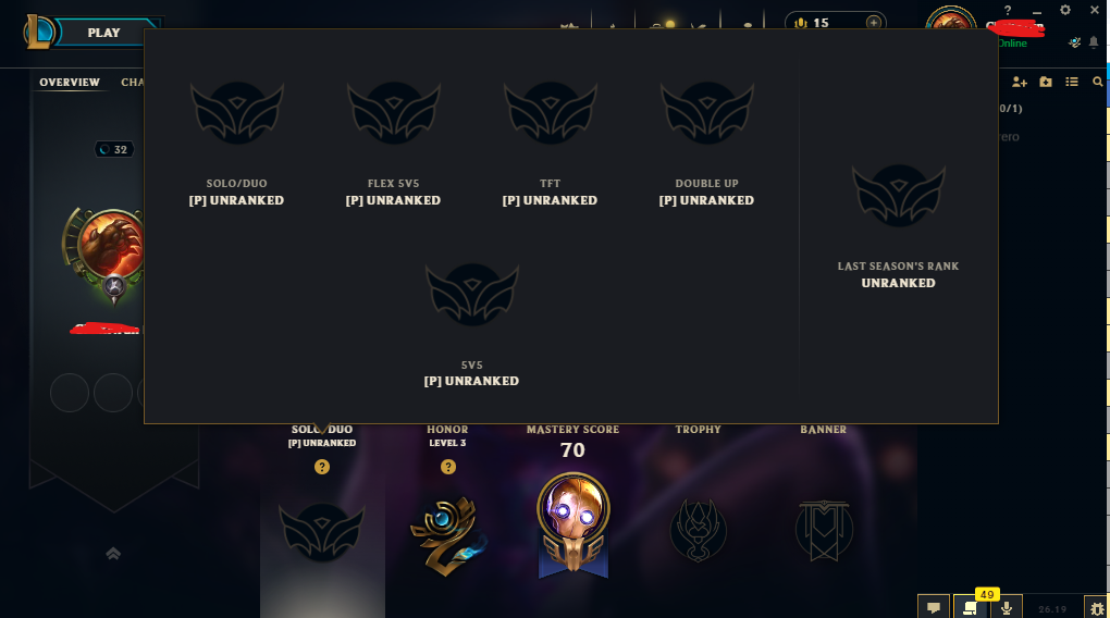✅ need to play 9 Normal games to unlock Ranked. ✅ Very rare old account (since 2015)