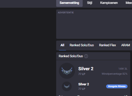:star:EUW -Silver 2 [77LP]82% WR:star:+30 LP/WIN-Level58 - 52Champions - from 2019:star:Honor Lv3 + Handleveled :star:Lv4 Lucian-Lv4 Vayne -Lv4 Urgot - Main ADC-TOP:star: