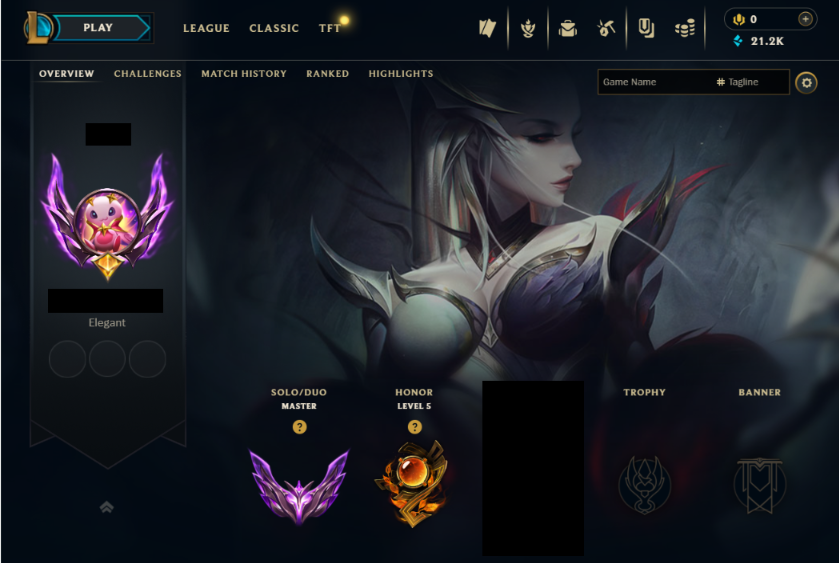 EUNE |MASTER 20LP 61% WR +33 LP PER WIN |108 Champs+35K BE + 61 Skins ( Description)|Name Changeable|Handleveled &Full Recovery Details|Lifetime Warranty