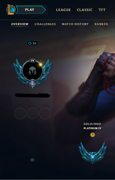 EUNE|Platinum 4 +30 LP PER WIN|Emerald  MMR|S14,S15 Diamond (With Rewards)|Name Changeable|Handleveled & Full Recovery info