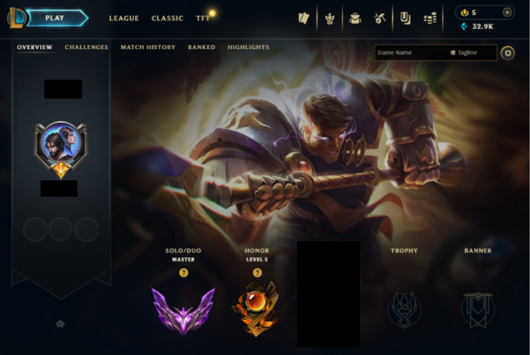 EUW |MASTER 330 LP|75 Champs+33K BE+61 Skins|Handleveled & Full Recovery information |Instant Full Ownership|Lifetime Warranty