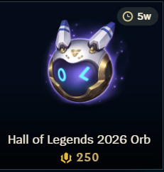 ⚡️ 25 X Hall of Legends 2026 Orb ⚡️ legal RP ~ Gifting Service | NA |Check Description 🔰