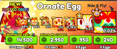 8 Ornate Egg