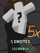 The Strongest Battlegrounds  - 5 Emotes [125 R]