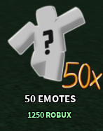 The Strongest Battlegrounds - 50 Emotes [1250 R]