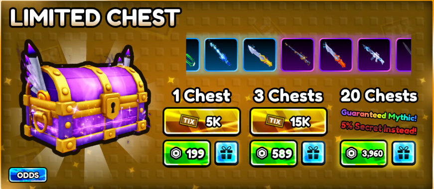 20xClassic Chest - LIMITED CHEST 3960R