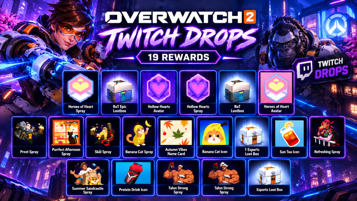 Overwatch 2 Twitch Drops 19 REWARDS | Instant Delivery