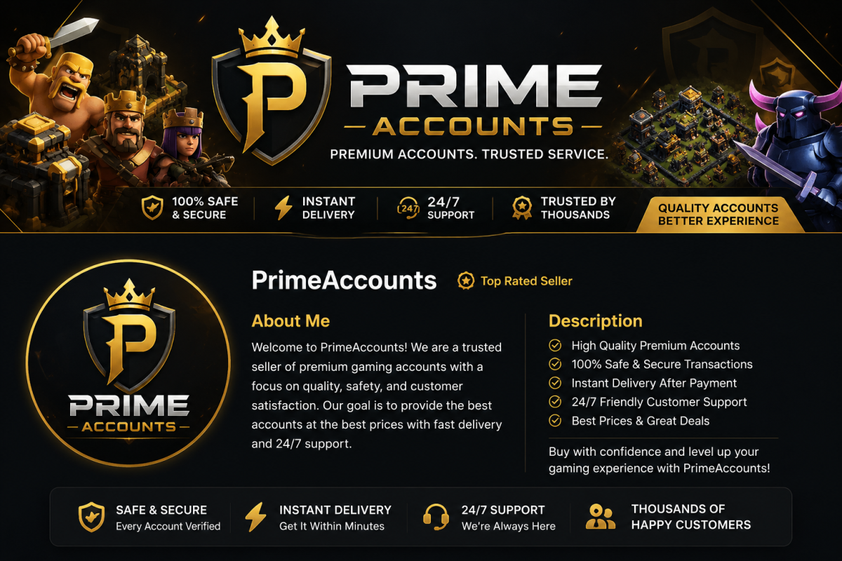 PRIME ACCOUNTS banner
